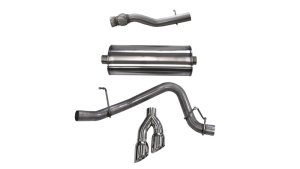 GMC Yukon Denali XL Performance Exhaust - CORSA Performance - Cat-Back Single Side Exit Twin 4in Polished Tips - Polished - `15-`20